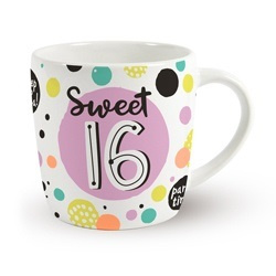 Verjaardags mok - Sweet 16 | koffie beker