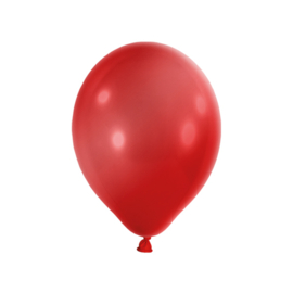 Strong Ballonnen 27cm, Metallic Poppy rood (1 zakje met 10 stuks)