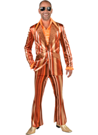 70's kostuum bruin streep | kostuum deluxe