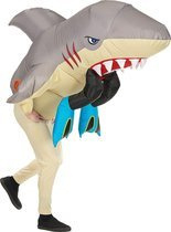 WIDMANN - Aufblasbares Hai-Angriffskostüm für Erwachsene