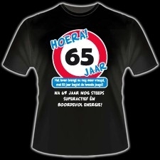 Spaß-T-Shirt Hurra 65 Jahre
