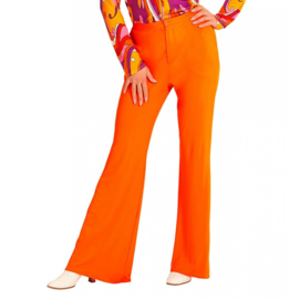 Groovy 70's  dames broek oranje