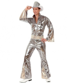 Disco abba kostuum zilver