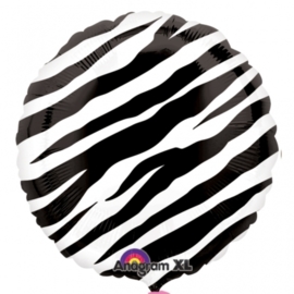 Folienballon rundes Zebra