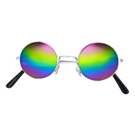 Uilebril multicolor glas | bril john lennon regenboog