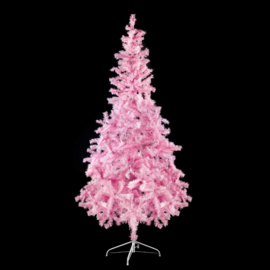 Kunst kerstboom babyroze 210cm