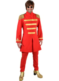 Sgt. Pepper kostuum rood deluxe