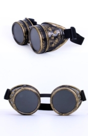Steampunk-Brille goldfarben