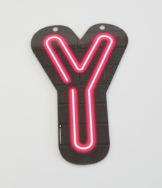 Neon letter Y
