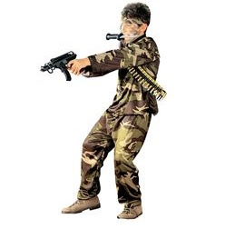 Amerikaanse special force kostuum jongen