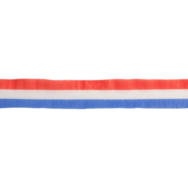Crepe rol Holland | rood, wit en blauw | 24 meter