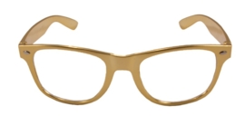 Moderne bril goud