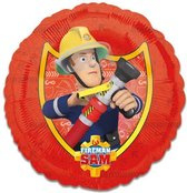 Folieballon brandweerman Sam (43cm)