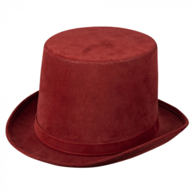 Hoge hoed steamtopper | rood