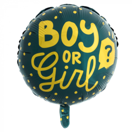 Folie ballon Boy or girl | 45cm