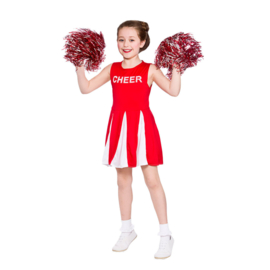 Cheerleader jurkje rood wit