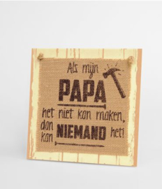 Wooden sign - Papa |