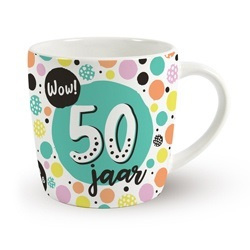 Verjaardags mok - 50 jaar | koffie beker