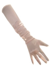 Handschoenen lang licht roze