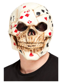 Poker face skull masker