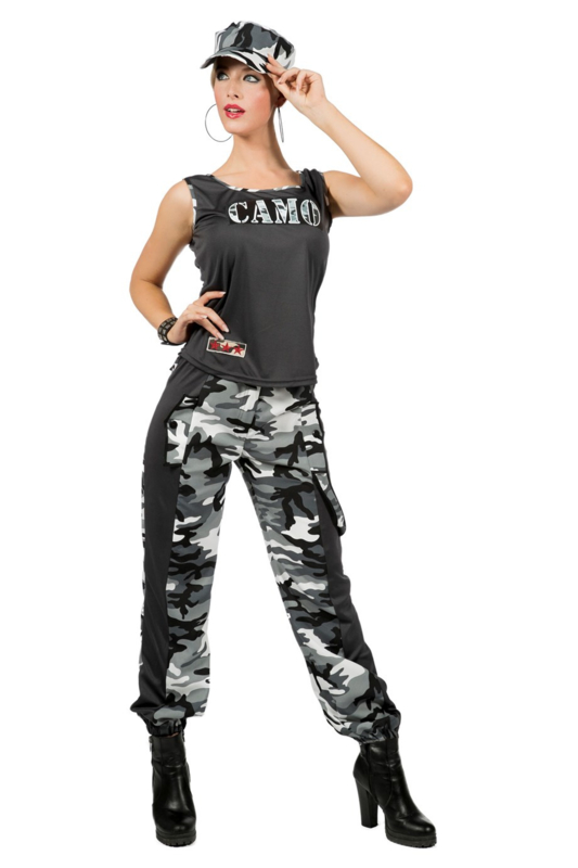 Camouflage girl outfit | dames | Goedkope Feestkleding | | Feestartikelen | Carnavalskostuums | Feestartikelen4u.nl