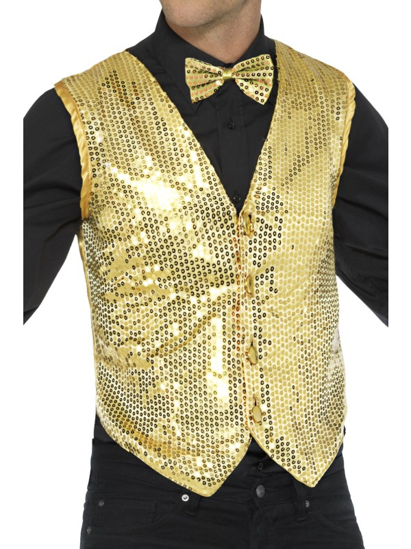 Wonderbaarlijk Gouden gilet | Feestkleding heren | Goedkope Feestkleding QI-12