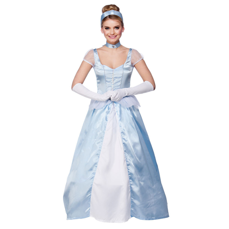 Cinderella jurk | cinder sprookjes jurk | Feestkleding dames | Goedkope Feestkleding | Versieringen | Feestartikelen | Carnavalskostuums | Feestartikelen4u.nl