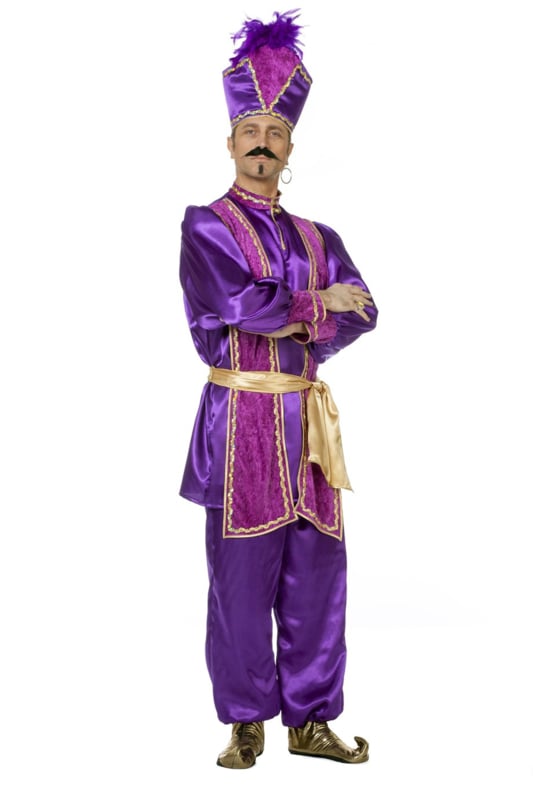 Sultan kostuum paars | Feestkleding heren | Goedkope Feestkleding |  Versieringen | Feestartikelen | Carnavalskostuums | Feestartikelen4u.nl