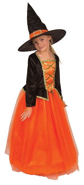 Heks Oranje - Maat | Kinderkleding op thema | Goedkope | Versieringen | Feestartikelen Carnavalskostuums | Feestartikelen4u.nl