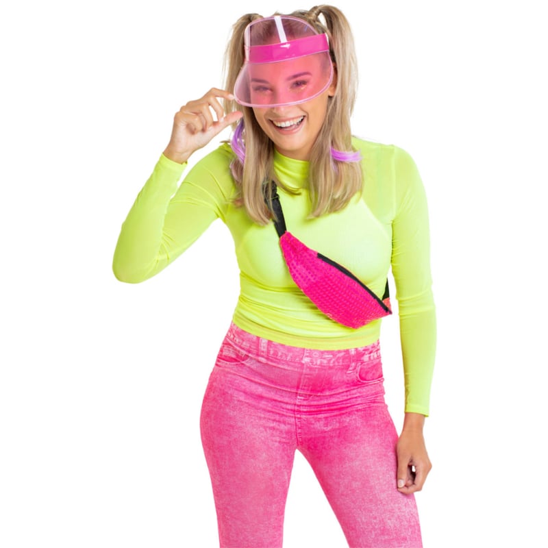 poll doen alsof Baars 80's zonneklep neon pink | Petten | Goedkope Feestkleding | Versieringen |  Feestartikelen | Carnavalskostuums | Feestartikelen4u.nl