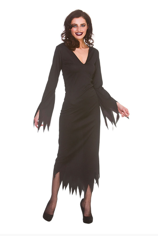Gothic jurk zwart lang | Feestkleding dames Goedkope Feestkleding | Versieringen | Feestartikelen | Carnavalskostuums | Feestartikelen4u.nl