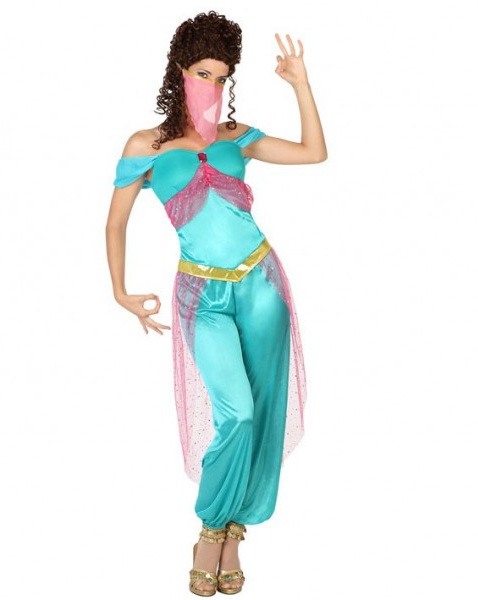 Arabische turqoise | 1001 nachten thema outfit | Feestkleding dames Goedkope Feestkleding Versieringen | | Carnavalskostuums | Feestartikelen4u.nl