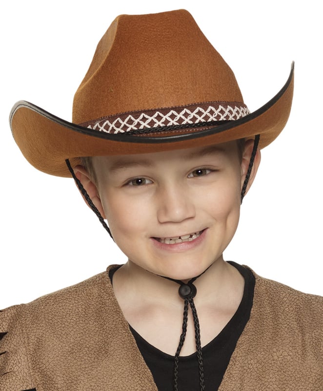 sympathie Haarvaten groot Kinder cowboy hoed bruin | Hoeden | Goedkope Feestkleding | Versieringen |  Feestartikelen | Carnavalskostuums | Feestartikelen4u.nl