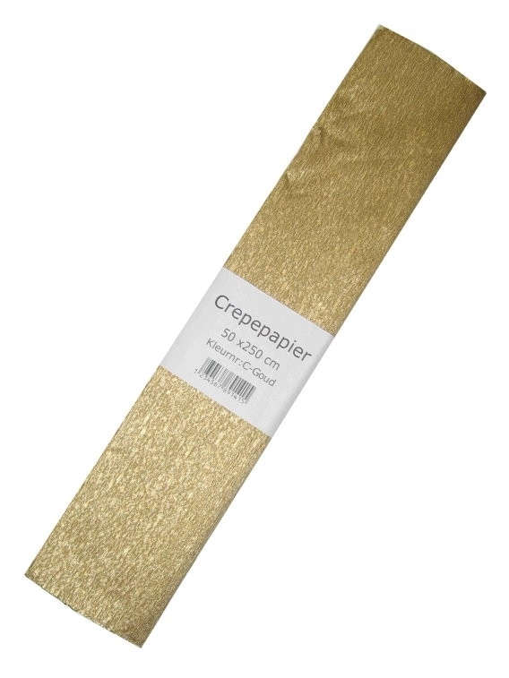 het is mooi Grace Lokken Crepe papier goud | Goud / Gold party | Goedkope Feestkleding |  Versieringen | Feestartikelen | Carnavalskostuums | Feestartikelen4u.nl