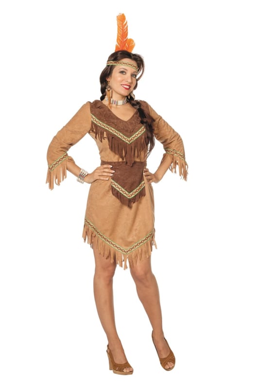 Vul in Zonsverduistering Maori Dames Indianen jurkje beige | Feestkleding dames | Goedkope Feestkleding |  Versieringen | Feestartikelen | Carnavalskostuums | Feestartikelen4u.nl