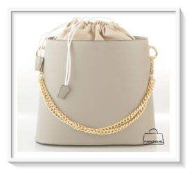 Bucket bag: taupe