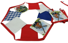mini vlaggen met Rood - wit -  blauw