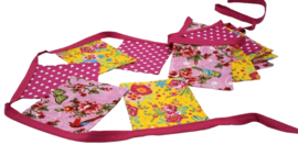 mini vlaggen bloemen/hartjes