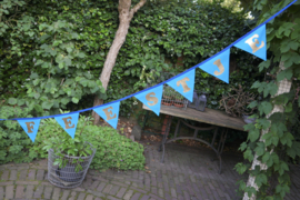 Vlaggenlijn met tekst FEESTJE