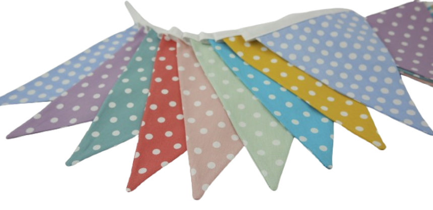 vlaggetjes  met dots