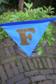 Vlaggenlijn met tekst FEESTJE