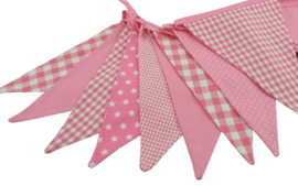 Vlaggetjes licht roze