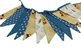 Rood, wit, blauw  Stoffen vlaggetjes