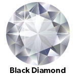 Hot Fix Rhinestone Black Diamond  SS6 Zakje a 50 gram