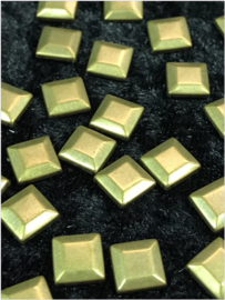 Hot Fix Nailhead Coper/Bronze Vierkant 7mm Zakje 20 gram