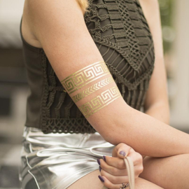 Silhouette Temporary Tattoo Paper Gold