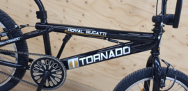 BMX Freestyle / Crossfiets BUGATTI TORNADO glans zwart / gouden details