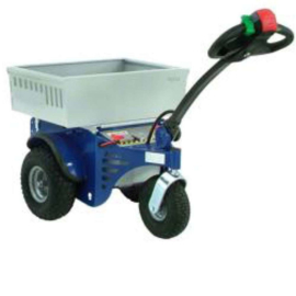 1101210025 | ZALLYS M4 elektrotrekker, trekvermogen 3000 kg, spoorbreedte 720 mm, motor 600W, 2x 12V  105/130A tractiebatterijen, batterijlader, max. snelheid 4,5 km/u, draaicirkel 1300 mm, elektromechanische rem, gew. 63 kg excl. batterijen