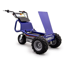 1101210062 | ZALLYS Dumper Jet L accukruiwagen, motor 1000 W,  2 onderhoudsvrije AGM tractie batterijen 105/130 Ah, externe HF lader, spoorbreedte 785 mm, voorwielaandrijving, laadvermogen 500 kg, gew. 149 kg