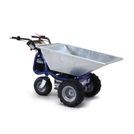 1101210004 | ZALLYS Dumper Jet accukruiwagen, motor 1000 W,  2 onderhoudsvrije AGM tractie batterijen 105/130 Ah, externe HF lader, spoorbreedte 785 mm, voorwielaandrijving, laadvermogen 500 kg, gew. 148 kg